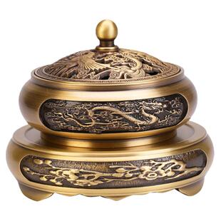 纯铜香炉家用室内沉香熏香炉檀香炉艾草艾灸蚊香焚香炉大号香薰炉
