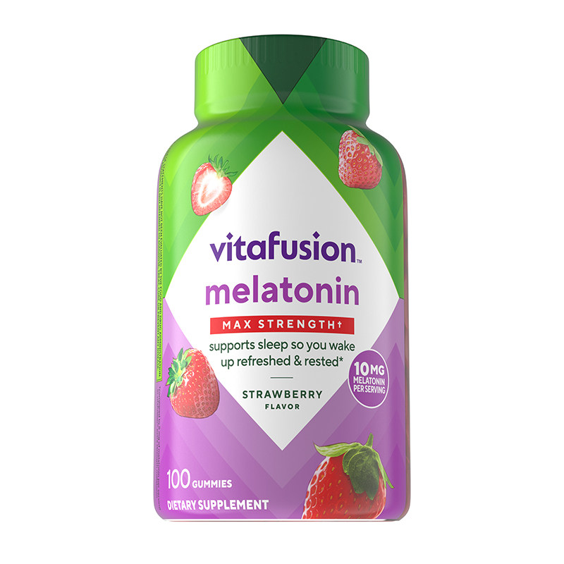【自营】vitafusion褪黑素睡眠糖每2粒10mg褪黑素睡眠平衡软糖