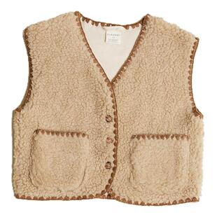 75Z Little现货 英国Claude Co FW25秋冬男女宝羊羔毛马甲背心