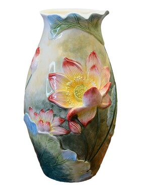 FunctionArt中式釉下彩陶瓷花瓶