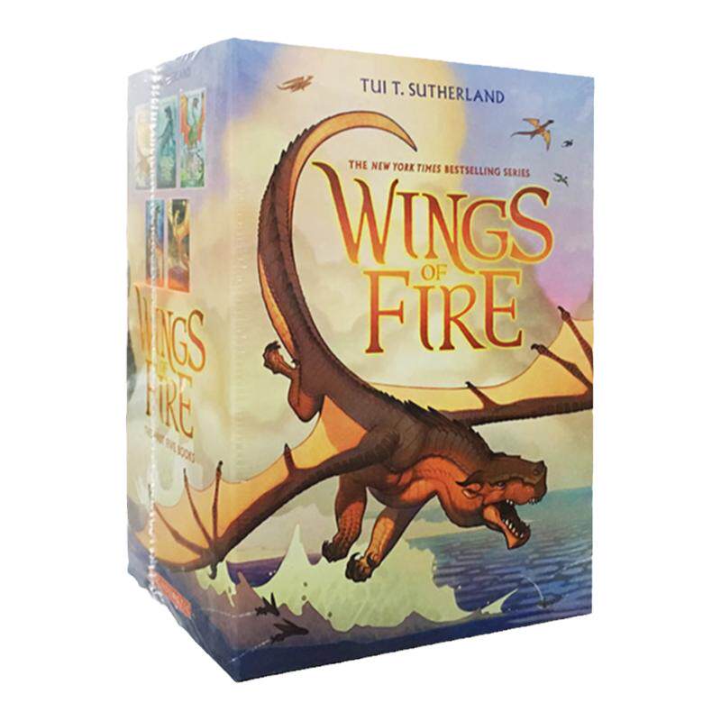 预售 火焰之翼1-5盒装 五册套装 英文原版Wings of Fire Boxset, Books 15 (Wings of Fire)青少年奇幻小说 图伊萨瑟兰 火翼