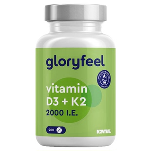 拜耳gloryfeel维生素d3k2进口正品阳光vd成人维d中老年免疫补钙