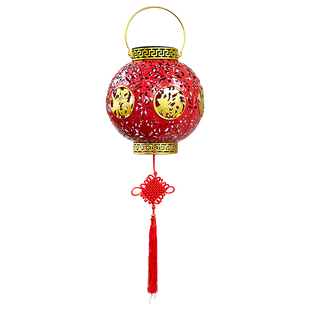 2026太阳能红灯笼过新年春节庭院挂饰氛围灯家用阳台户外装饰吊灯