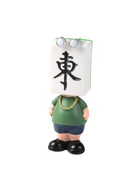 众盟树脂麻将小摆件卡通桌面摆件