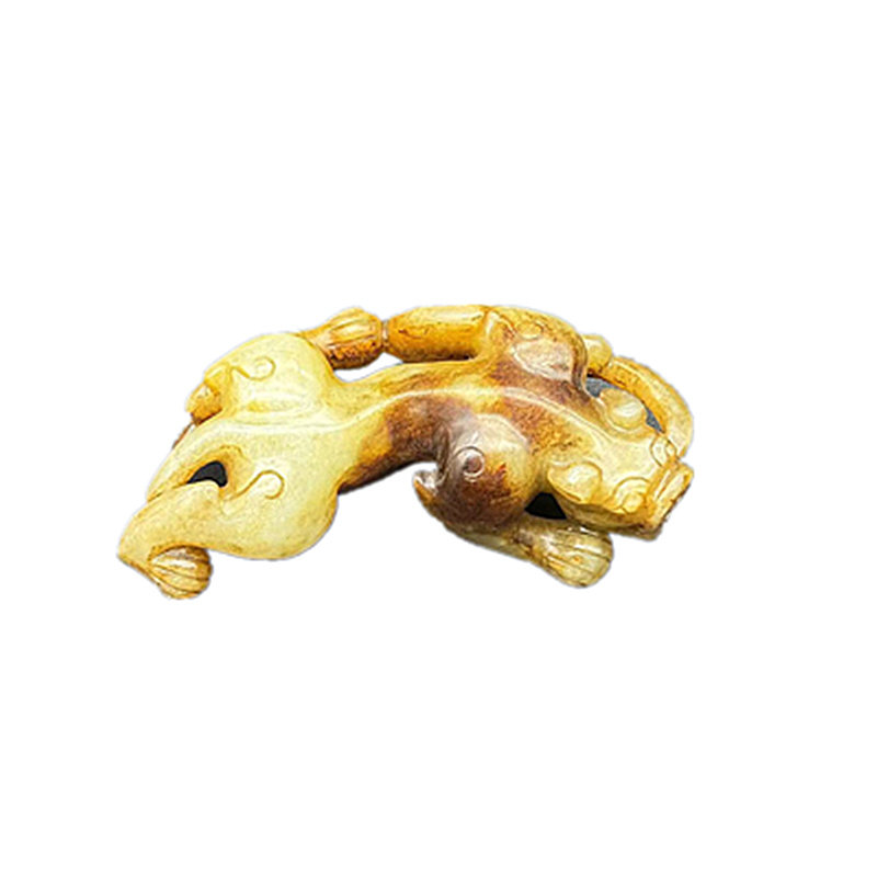 和田玉貔貅如意玉佩玉坠摆件