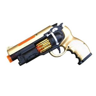 儿童玩具枪带声音乐男孩2-3-5岁宝宝振动左轮手抢发光发声投影枪