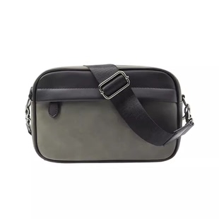 觅旧studio潮牌新款单肩斜挎包男休闲背包男士通勤皮质包包6286