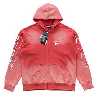 Hellstar Studios Path To Paradise Zip Up Hoodie拉链洗水卫衣