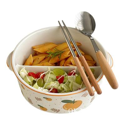 加深大容量陶瓷分隔饭盒