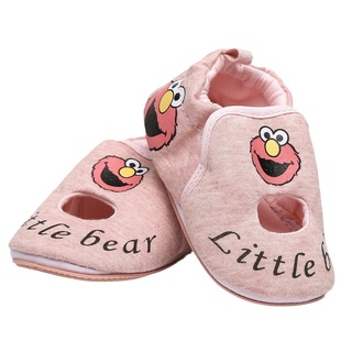 宝宝拖鞋室内春秋防掉芝麻街冬季薄款软底棉布防滑男童女幼儿托鞋