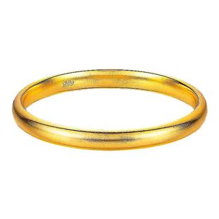 古法素面心经手镯子金包银仿真黄金纯实心传承手环送妈妈情人礼物