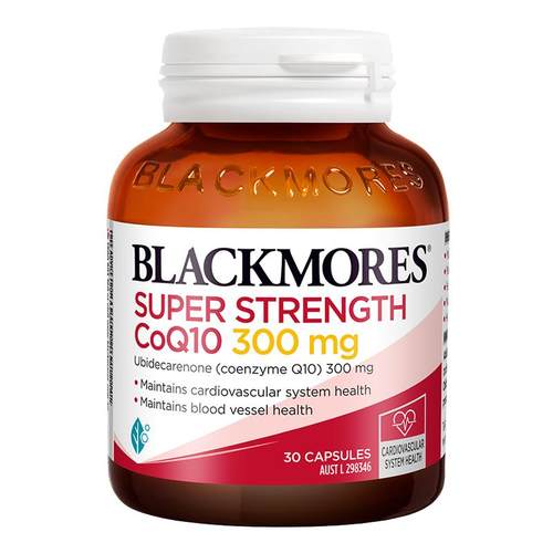 【自营】BLACKMORES澳佳宝辅酶Q10胶囊300mg30粒心肌保健保护心脏