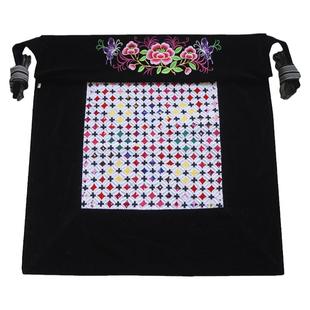 云南小孩绣花背带老式婴儿背巾四川贵州背扇多功能背娃背被后裹背