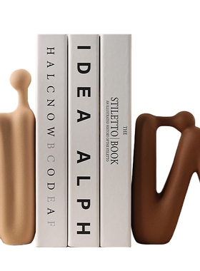 现代简约高档抽象人物摆件书档