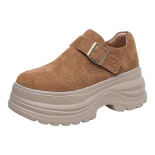 星期六厚底勃肯鞋女2026新款春一脚蹬全包软底增高休闲超火单鞋爆