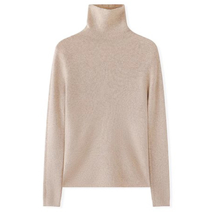 秋冬一线成衣无缝100羊毛衫高领毛衣女内搭修身显瘦套头羊毛打底