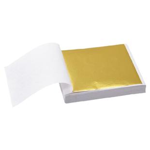 金线金箔纸贴纸台湾K金绘画仿金铂墙纸装修家具金泊纸片装饰100张