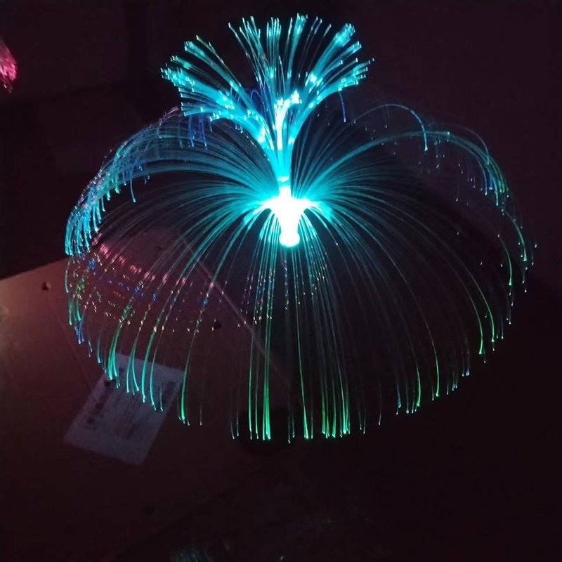 太阳能水母灯户外双层水母插灯芦苇地水母灯太阳能灯光纤装饰灯