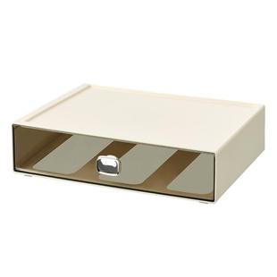 桌面收纳盒抽屉式杂物置物架办公室宿舍书桌整理文具多功能储物盒