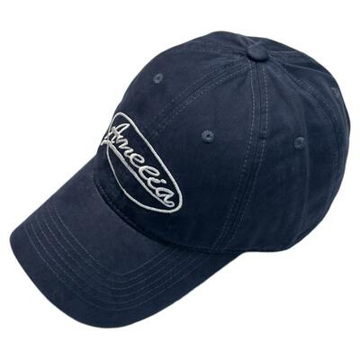 藏青色博主同款休闲棒球帽男女
