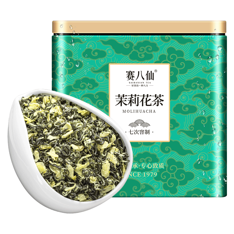 正宗茉莉花茶2025新茶特级川派茉莉飘雪花茶毛尖绿茶罐装茶叶250g