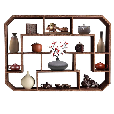 博古架实木中式壁挂式简约现代