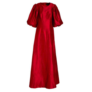 新娘晚礼服舞台主持高端大气红裙2025新款气质长款女生独唱演出服