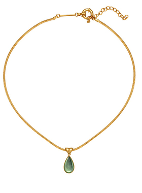 挪威无森林复古水滴春夏款锁骨链