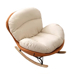 懒人沙发简约蛋壳摇椅躺椅阳台家用可躺可睡休闲椅大人卧室摇摇椅