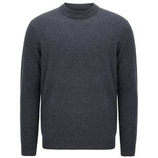 皮皮狗秋冬新款半高领男士羊绒衫时尚内搭休闲针织打底衫套头毛衣