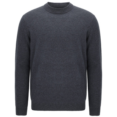 皮皮狗半高领男士套头羊绒衫