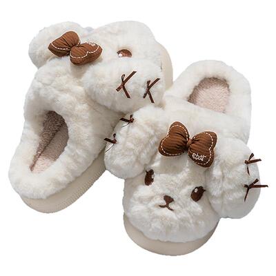 亲子棉拖鞋女款秋冬季2025新款室内家居可爱月子儿童毛绒拖鞋男冬