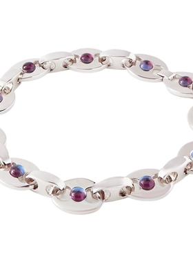 【折扣】Paco  Rabanne 春季女彩色树脂银色项链