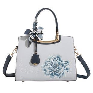 母亲节礼物牡丹中国风刺绣女士包包妈妈款新中式手提包气质婆婆包