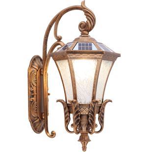 复古壁灯欧式室外防水墙挂别墅户外门口阳台走廊太阳能led露台灯