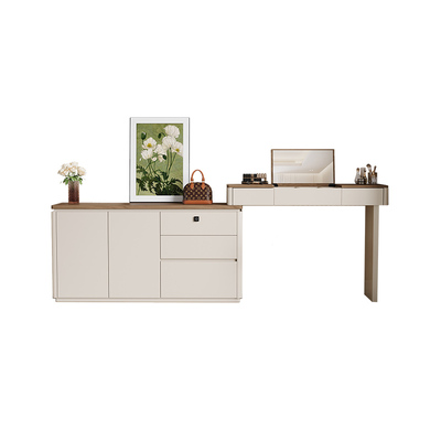 意式极简翻盖化妆台斗柜一体