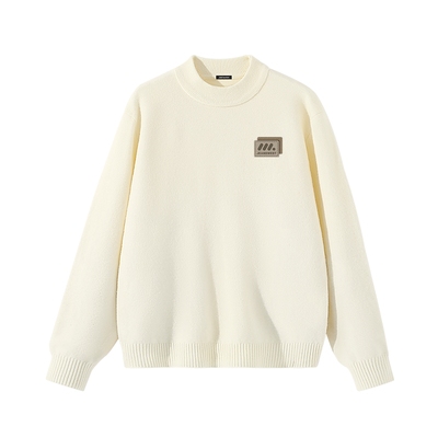 真维斯毛衣男加厚冬季保暖半高领