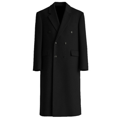 冬季加厚毛呢大衣男款2025新款