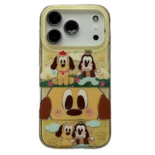 可爱卡通小狗布鲁托高飞适用苹果17Promax手机壳iphone16pro新款15小众16pm趣味15pm硅胶17pro创意动漫17全包