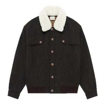 DDM羊毛毛绒翻领纽扣夹克