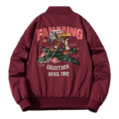 mYes牧野森飞行夹克棒球服