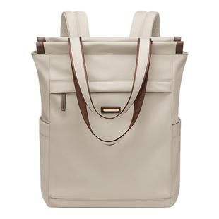 GOLF双肩包女2025新款时尚大容量旅行电脑背包通勤帆布单肩托特包