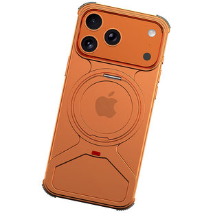 17air苹果16promax铝合金支架手机壳iphone15plus骨架散热13p炫酷个性14por镂空镜头包防摔磁吸金属16pro适用