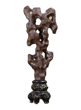 手工雕刻陶瓷假山石摆件