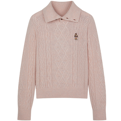 TeenieWeenie小熊含兔毛针织衫