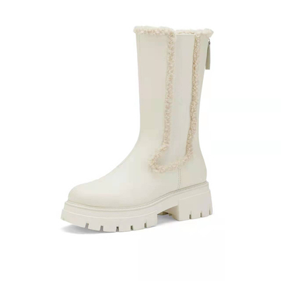 ASH秋冬厚底圆头加绒短靴