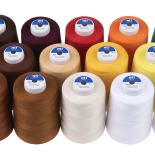 203牛仔线牛仔裤缝纫线大卷专用粗线家用缝纫机线黑白线团宝塔线