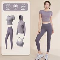 Сиреневый комплект, короткий рукав, 4 предмета