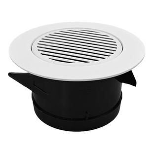 超薄新风出风口2mm开柜门可调节家用隐形中央新风室内圆形回风口