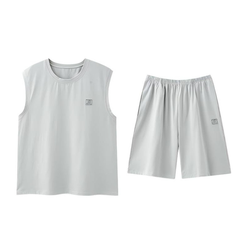 浪莎凉感莫代尔睡衣男夏季两件套